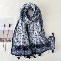 ราคา ผ้าพันคอผู้หญิงลายสีฟ้าสดใส นุ่ม พู่ห้อย สไตล์สปริงซัมเมอร์ รุ่นใหม่ ผ้าพันคอลำลอง ผ้าคลุมศีรษะ ผ้าคลุมไหล่ ผ้าขนหนูชายหาดสำหรับทาง (17592617353521)