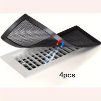 ราคา ฝาครอบช่องระบายติดแม่เหล็ก 4 ชิ้น ขนาด 4x10 นิ้ว ตะแกรง PVC เหมาะสำหรับช่องระบายบนเพดานและพื้นใน เพื่อป้องกันฝุ่น เศษขยะ และแมลงสาบ (17592656468759)