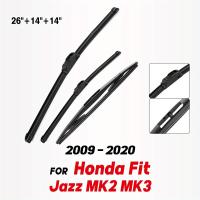ราคา ชุดใบปัดน้ำฝนหน้าและหลัง สำหรับ Fit Jazz MK2 MK3 ปี 2009 ถึง 2020, ประกอบด้วยขนาดกระจกบังลมขนาด 26 นิ้ว และใบปัดขนาด 14 นิ้ว 2 ใบ (17592465899124)