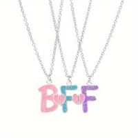 ราคา คอจี้หัวใจตัวอักษร BFF สำหรับเพื่อนซี้ 3 ชิ้น/เซ็ต เครื่องประดับสำหรับผู้ชาย (17592529647490)