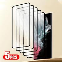 ราคา ฟิล์มกระจกกันรอยหน้าจอ 5 ชิ้น สำหรับ Samsung Galaxy S24 Ultra/S24/S24+/S23 Ultra สมาร์ทโฟน กระจกกันรอย สำหรับ Samsung Galaxy S23+/S22/S22+ ฟิล์มกันรอย S21/S21+/S20 S10E/S10+/S10 5G (17592492262029)