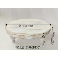 ราคา 1 ชิ้น จานไม้สำหรับตกแต่ง ขนาด 20X20X6.7 ซม. ถาดไม้ จานไม้ไม้ธรรมชาติ จานไม้แต่งลายวินเทจ จานไม้สำหรับตกแต่งงานแต่งงาน จานไม้สำหรับงาน (ไม่สัมผัสอาหาร) (17592354247618)