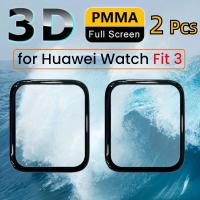 ราคา ฟิล์มกันรอยหน้าจอโค้งเต็มรูปแบบแบบนิ่ม 2 ชิ้น สำหรับ Huawei Watch Fit 3 (17592585218762)