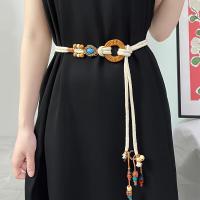 ราคา เข็มขัดผู้หญิง เครื่องประดับเรโทรระดับ ตกแต่งกระโปรง เชือกรัดเอวสีเบจ แฟชั่นอเนกประสงค์สำหรับกางเกงยีนส์ (17592612688964)