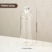 ราคา ขวดน้ำแก้ว Borosilicate สูง (350 มล./11.83 ออนซ์) - (500 มล./16.91 ออนซ์) - (750 มล./25.36 ออนซ์) - (1000 มล./35.19 ออนซ์) แบบพกพา, ดีไซน์กันรั่ว, ทนทาน, เหมาะสำหรับกิจกรรมกลางแจ้ง (17592736063633)