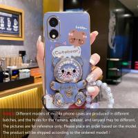 ราคา A38(4G) A18 เลี้ยงน่ารัก สายสะพายสีสันสดใส เคสโทรศัพท์เคลือบสำหรับ OPPO A38(4G) A18 นุ่ม (17592744750969)