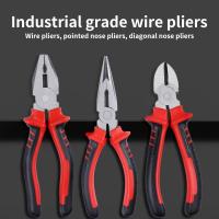 ราคา ชุดโครเมียมวาเนเดียมเกรดอุตสาหกรรม - เครื่องมือช่างไฟฟ้าอเนกประสงค์คีมตัดเฉียงและคีมปากจิ้งจก, โครงสร้างเหล็ก, ฟังก์ชันตัดลวดและขันสกรูที่ทนทาน (17592773819708)