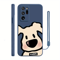 ราคา เคสโทรศัพท์น่ารักสำหรับ Samsung NOTE20 ultra/10plus/NOTE 20/NOTE 10 สุนัขมีความสุข + สายคล้องมือ TPU (17592820861179)