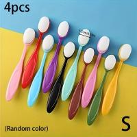 ราคา ชุดแปรงปัดผิวเรียบ 4 ชิ้น | แปรงวาดรูป แปรงระบายสี แปรงแบน สำหรับทำสมุดภาพ การ์ด ทำเครื่องมือทาสี สีแบบสุ่ม (17592827869254)