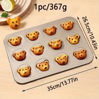 ราคา ถาดอบขนม 3D รูปหมีน่ารัก 4-Link 6-Link 12-Link, ถาดทำขนม, ถาดอบเค้กขนาดเล็ก, ถาด, ถาดอบหัว, ถาดอบ , ถาดอบมัฟฟิน, ถาดอบคุกกี้ Snow, ลายน่ารัก (17592280398360)