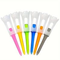 ราคา 10 ชิ้นคู่ส่วน Soft Tube Tees กอล์ฟ, พลาสติก Tees กอล์ฟสำหรับแรงเสียดทานลด, ผู้ถือลูกกอล์ฟ, อุปกรณ์กอล์ฟกลางแจ้ง, ผสมสี (17592325765676)