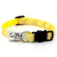 ราคา [สินค้าแบบกำหนดเอง!!!] ปลอกคอแมวสั่งทำ, ปลอกคอแมวอ่อนน้อยลายดาวและกระดิ่ง, จี้ป้ายชื่อเลี้ยงสลักชื่อตามสั่ง - ที่สมบูรณ์แบบสำหรับเลี้ยงของคุณ! (17592325359427)