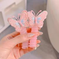 ราคา 2 ชิ้น ที่คาดผมแบบถักจากสายโทรศัพท์ลายผีเสื้อ ยางรัดผมยืดหยุ่นสูง วันหยุด (17592366300769)