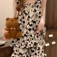 ราคา ชุดเสื้อกล้ามคอสี่เหลี่ยมแขนกุดบางสำหรับผู้หญิง ชุดใส่ใน 2 ชิ้น ฤไม้ผลิ/ฤดูร้อน (17592496407091)