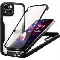 ราคา เคสโทรศัพท์ - เคสโทรศัพท์กันกระแทก 360 องศา สำหรับ Iphone 16, 15, 14, 13 Mini, 12, 11 Pro Max, Plus, XS Max, XR, 8 และ 7 Plus การป้องกันหน้าจอเต็ม (17593150969243)