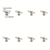 ราคา ชุดมือจับใสสไตล์โมเดิร์น 4 ชิ้น, 8 ชิ้น, มือจับพลาสติกหรูหราแบบบางเบา, มือจับประตูตู้ (17593158337864)