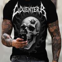 ราคา เสื้อเชิ้ตแขนสั้นชายลายกระดูกมังกร พิมพ์ลาย คอกลม ผ้ายืดถัก สไตล์สตรีทแวร์ ไซส์ใหญ่ สำหรับฤดูร้อน (17593196648239)