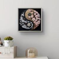 ราคา 1 ชุด - ชุดปักครอสสติชศิลปะไทเก๊ก, งานฝีมือปักด้าย DIY, ผ้าปักครอสสติช 11CT ลายพิมพ์, เข็ม, ด้าย และคู่มือ, เหมาะสำหรับตกแต่งผนัง, ไม่กรอบ (17593372255807)