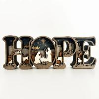 ราคา ป้ายตกแต่งตัวอักษร 'Hope' ของฉากคริสต์มาสในสวน 'Hope' ทำจากไม้, ของตกแต่งบนโต๊ะศาสนาทำจากไม้แกะสลัก 3 มิติ, เหมาะสำหรับและสำนักงาน, สำหรับเทศกาล Advent, ของตกแต่งฮาโลวีนและคริสต์มาส (17593465235394)