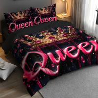 ราคา ชุดผ้าปูที่นอนลาย Queen Design Theme Pattern Jit2/3 ชิ้น, พิมพ์ลายดิจิทัลแบบ 3D นุ่ม, ทำจากผ้าเนื้อนุ่ม ไม่มีไส้, เหมาะสำหรับห้องนอน, โรงแรม, โรงแรมระดับโลก (17593473950807)