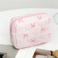ราคา กระเป๋าผ้าซับในแบบพกพาใหม่ลายติดโบว์ที่ใส่เหรียญและ น่ารักสำหรับการทาง กระเป๋าเครื่องสำอางสีดำ คริสต์มาส (17593068801677)