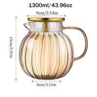 ราคา 1 ชิ้น กาน้ำชาแก้วทนความร้อนสุดหรูฝาสแตนเลส - เหมาะสำหรับชาและชังกั๊นฟู, สำหรับการชงบนฟ้า, ชุดชาสีแดงหลากหลายโอกาส (17592460630220)