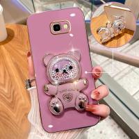 ราคา เคสโทรศัพท์ - เคสโทรศัพท์นิ่ม ขาตั้งรูปหมีน่ารักสไตล์ Y2K สำหรับ Samsung Galaxy J4 Plus/J4+/J6+/M14/M13-4G/M23-5G/F23/M146B/M135F/E236B (17592959120544)