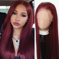 ราคา วิกผมหน้าลูกไม้ซิลิโคนสีน้ำตาลขิง Burgundy Wine Red ขนาด 13X3.5 นิ้ว ผมยาวตรง สีแดงเข้ม หน้าลูกไม้ วิกผมซิลิโคนแบบไม่ต้องติดกาว ขนหน้าผมถอนแล้ว ทนความร้อน สำหรับผู้หญิงแฟชั่น (17592421137629)