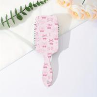 ราคา 1 ชิ้น/หวีแอร์แบกลายโบว์สีชมพู น่ารัก ลายน่ารัก พกพาสะดวก หวีมาสเซจ แอร์คุชชั่น (17592536174127)