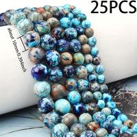 ราคา 50/35/25 ชิ้น 6 มม./8 มม./10 มม. หินธรรมชาติสีน้ำ Blue Imperial ขัดเงา ทรงกลม ประดิษฐ์ประดิษฐ์ อัญมณีเทียม ใช้สำหรับทำข้อมือ วันวาเลนไทน์ คอ และงานเครื่องประดับ เป็นวันหยุด (17592303376481)