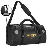 ราคา กระเป๋ามอเตอร์ไซค์กันน้ำ KELEFISH กระเป๋าดัฟเฟิลท้ายสะท้อนแสง 66 ลิตร กระเป๋าทางแบบม้วนสำหรับกิจกรรมกลางแจ้ง ทาง ขี่มอเตอร์ไซค์ ปั่นจักรยาน ป่า ตั้งแคมป์ ตกปลา พายเรือ ลายคาร์บอนไฟเบอร์สีดำ (175923424