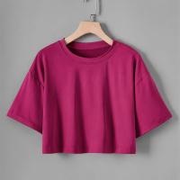 ราคา เสื้อยืดครอปแขนสั้นใหม่ (17592399393841)