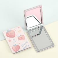 ราคา กระจกแต่งหน้าสองด้านลายสตรอเบอร์รี่ 1 ชิ้น, กรอบเหล็กเงา, ติดตั้งบนโต๊ะ, พื้นผิวกระจกขยาย, ธีม, ไม่มีกลิ่น, ไม่ต้องใช้แบตเตอรี่ (17592194637612)