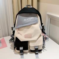 ราคา กระเป๋าเป้สะพายหลังแฟชั่นเกาหลี สไตล์มัธยมปลายและมัธยมต้น น้ำหนักเบา ความจุขนาดใหญ่ ใส่ได้หลากหลายสไตล์ (17592334755229)