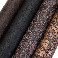 ราคา แผ่นหนังเทียม PVC 4 แผ่น ลายหมุนวน (เหมาะสำหรับงาน DIY, กระเป๋า, เคสโทรศัพท์, กระเป๋าสตางค์) - ผ้าหนังสังเคราะห์ลายนูน เหมาะสำหรับทำต่างหู, เครื่องประดับผม, กล่องดินสอ และกระเป๋าถือ - ขนาด 20x33 ซม (1