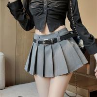 ราคา กระโปรงพลีทเอไลน์ขี้เผ็ด, กระโปรงผู้หญิงเข็มขัด, กระโปรงสั้นเอวสูงกันโป๊อเนกประสงค์รุ่นใหม่ (17592546856995)