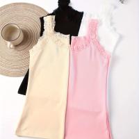ราคา 4 ชิ้น เสื้อกล้ามลูกไม้ตกแต่งขอบ เรียบง่าย ยืดหยุ่น ระบายได้ดี ชุดชั้นในและชุดชั้นในสตรี (17592669845603)