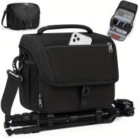 ราคา กระเป๋ากล้อง RAINSMORE, กระเป๋ากล้อง DSLR/SLR/Mirrorless, กระเป๋าสะพายข้างสำหรับช่างภาพ, สีดำ (17592866662161)