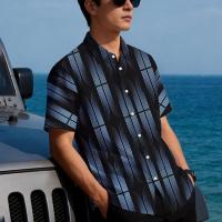 ราคา เสื้อเชิ้ตฮาวายแขนสั้นผู้ชายฤดูร้อนใหม่ปี 2024, ผ้าใส่ระบายได้ดี สัมผัสเย็น, พิมพ์ลายดิจิทัล, แฟชั่น 3D, และสไตล์ลำลองพิมพ์ลายเต็มตัว (17592365974527)