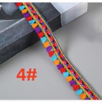 ราคา ลูกไม้โพลีเอสเตอร์หลากสี 3 หลา ลายห่วง ปักผ้า ตกแต่งกระเป๋า (17592718105000)