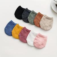 ราคา 5 Pairs/10 Pairs Women's Candy Color Half Socks Plain Invisible Half Palm Socks Versatile Fashion Simple Front Palm Socks Season Thin Style Sweat Absorbing Boat Socks Suitable for Daily Use (175924388