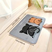 ราคา 1 ชิ้น พรมปูพื้นลายน่ารัก, พรมกันลื่นในห้องน้ำซักเครื่องได้, ผ้าห่มอาบน้ำผ้าฟลานเน็ดเนื้อนุ่ม, พรมซับน้ำสำหรับห้องน้ำห้องใน, ของตกแต่งฉากห้องน้ำ, ของตกแต่งห้อง, ของตกแต่ง (17592302129409)
