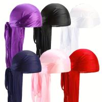ราคา ชุด 6 ชิ้น ดูแร็กส์ ผ้าคาดผมผ้าซาตินลายคลื่นแบบกระจัดกระจายสำหรับผู้ชาย แฟชั่นสตรีท ฮิปฮอป หมวกคาดผมหางยาวและสายรัดหลังกว้าง (17592325094373)