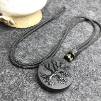 ราคา จี้ต้นไม้แห่งชีวิตจากหินออบซิเดียนธรรมชาติสำหรับผู้ชาย, จี้คอต้นไม้แห่งชีวิตแบบฝ้า, จี้ตกแต่งคอต้นไม้แห่งชีวิตจากหินออบซิเดียน (17592214398686)