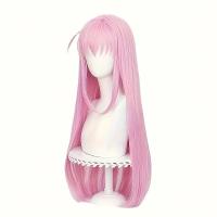 ราคา วิกผมอนิเมะยูนิเซ็กซ์สีชมพูยาวตรงเหมือนกัน วิกผมอเนกประสงค์สำหรับงาน งาน และงาน (17592544466097)