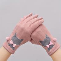 ราคา ถุงมือผู้หนึ่ง อุ่น เนื้อผ้ายืด ลายแมวน่ารัก ใช้งานกับหน้าจอสัมผัสได้ (17593143192758)