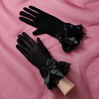 ราคา ถุงมือเจ้าสาวตกแต่งโบว์สวยหรู สวมง่าย เหมาะสำหรับงานแต่งงานและสีดำ เปิดนิ้วเท้า ยาวถึงข้อมือ (17592858906280)