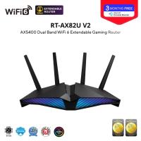 ราคา ASUS RT-AX82U V2 (AX5400) Dual Band WiFi6 AiMesh Extendable Gaming Router, Gaming Port (20188594812)