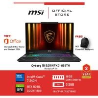 ราคา [Pre-Order] MSI Cyborg 15 B2RWFKG-058TH (NVIDIA® GeForce RTX™ 5060 Laptop GPU, GDDR7 8GB) Laptop (41769363716)