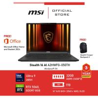 ราคา [Pre-Order] MSI Stealth 16 AI A2HWFG-050TH (NVIDIA® GeForce RTX™ 5060 Laptop GPU, GDDR7 8GB) Notebook, Laptop (26640147824)